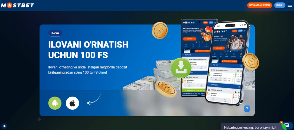 O'zbekistondagi o'yinchilar uchun Mostbet mobil ilovasi